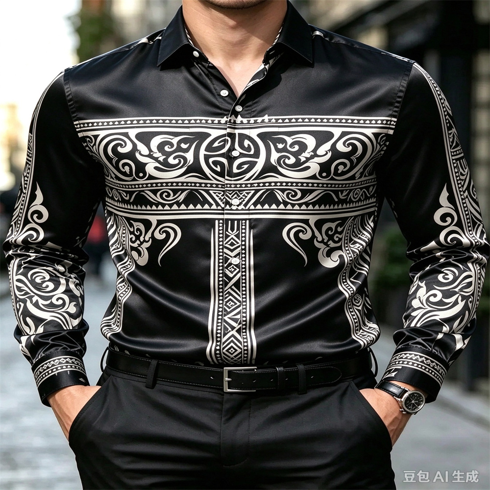 Luxury Satin Men Shirt, Vintag - Mens Satin Silk Dress Shirt review and price